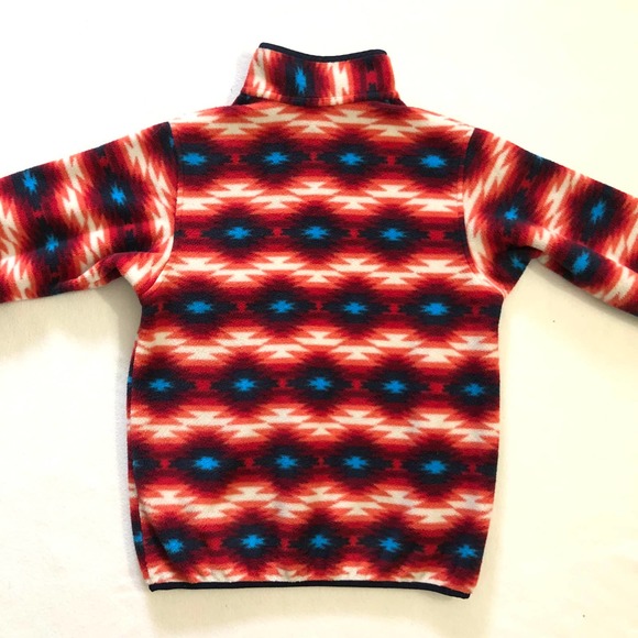 Patagonia Women Synchilla Snap T Fleece Pullover Aztec Wild Desert Print Top S - Picture 10 of 10
